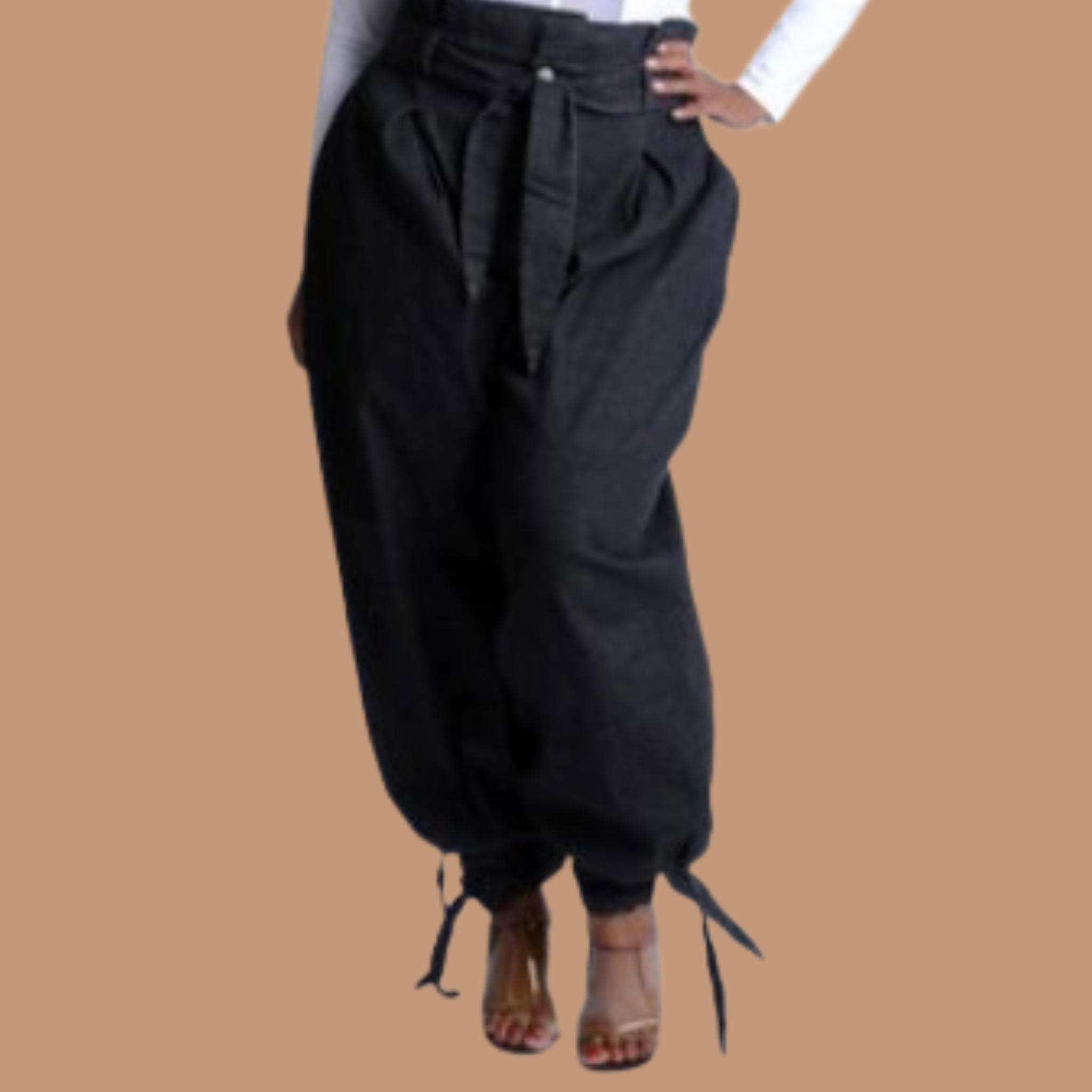 High Waist Balloon Pants - Aligned Fashion